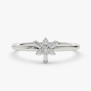 0.12CTW Multi Stone Lab Grown Diamond Engagement Ring