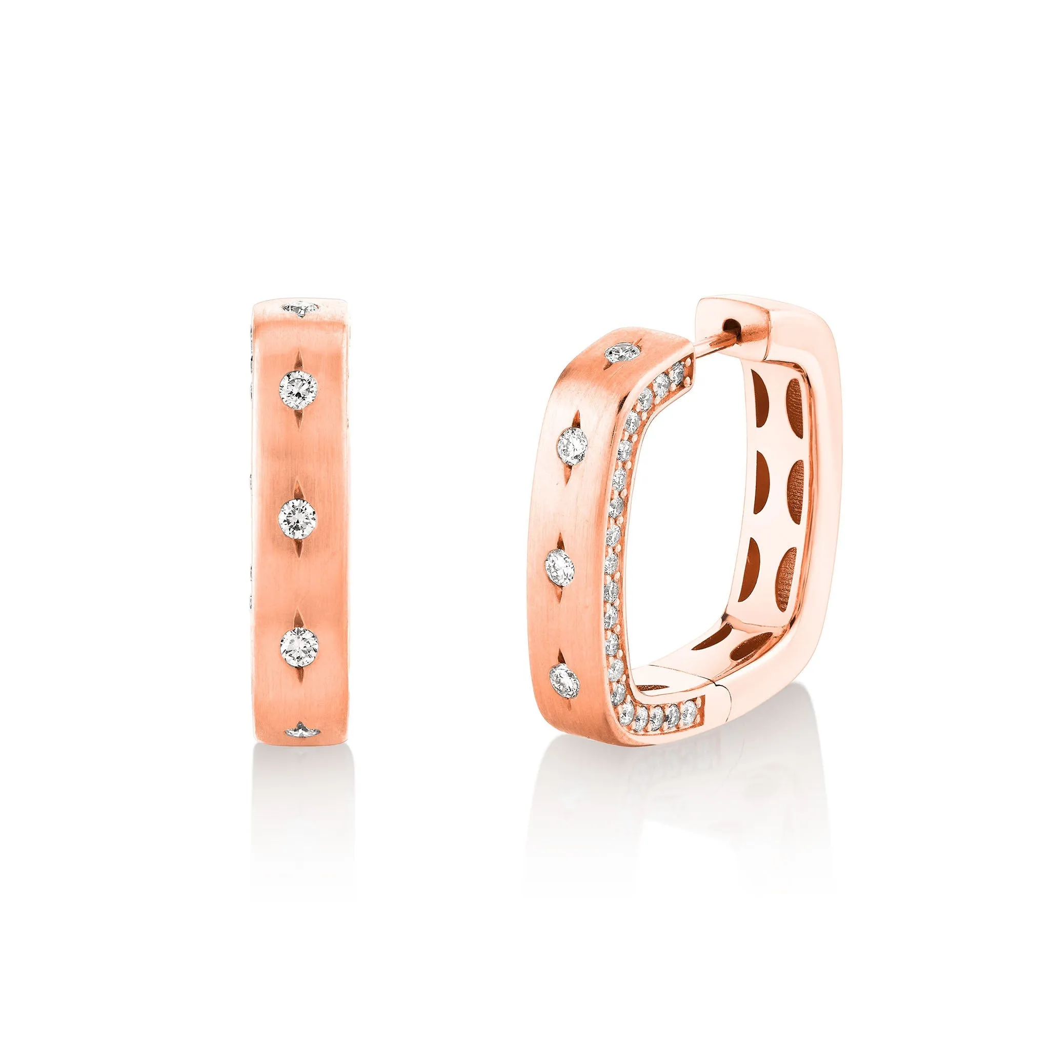 12 Wishes Diamond Hoops