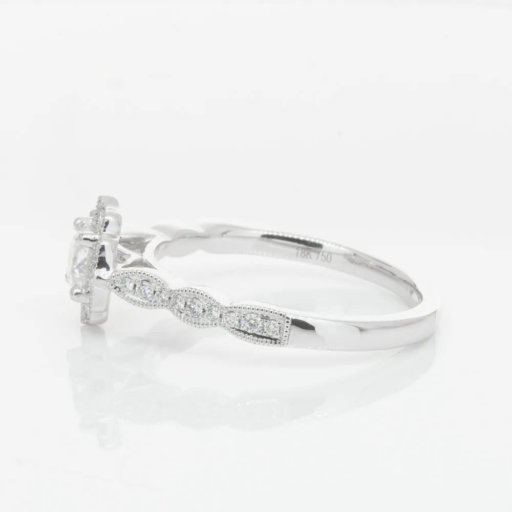 18ct White Gold .40ct Diamond Paramount Ring