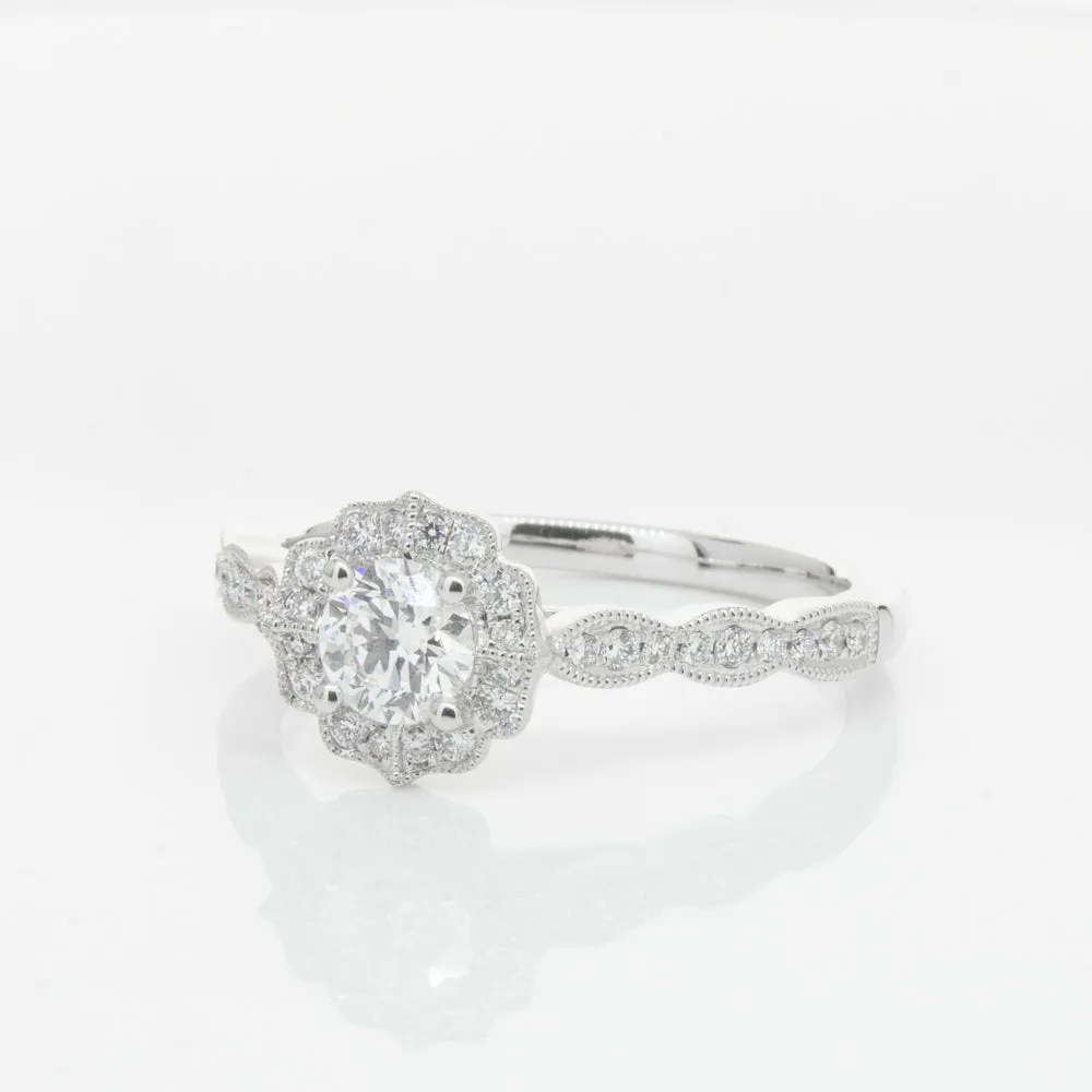 18ct White Gold .40ct Diamond Paramount Ring