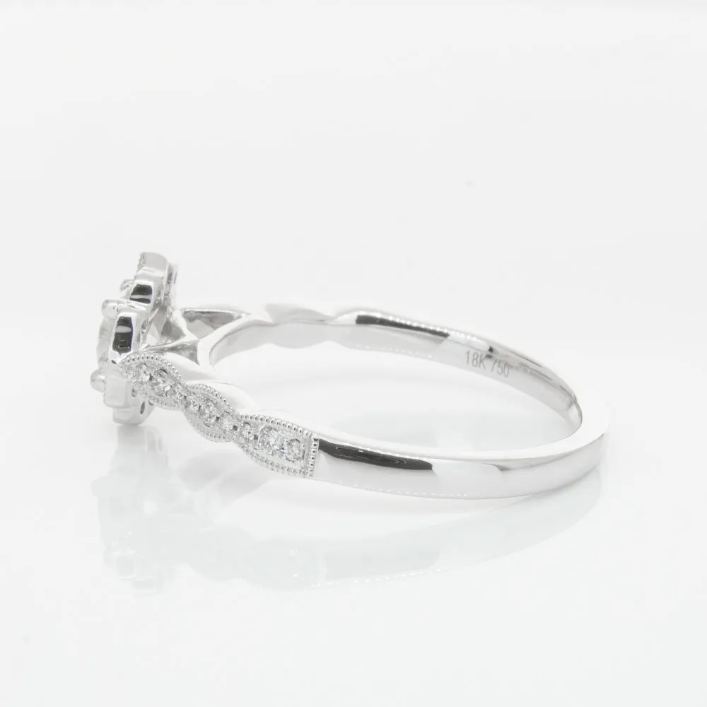 18ct White Gold .40ct Diamond Paramount Ring