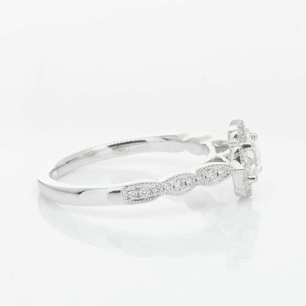 18ct White Gold .40ct Diamond Paramount Ring