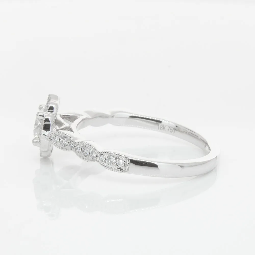 18ct White Gold .40ct Diamond Paramount Ring