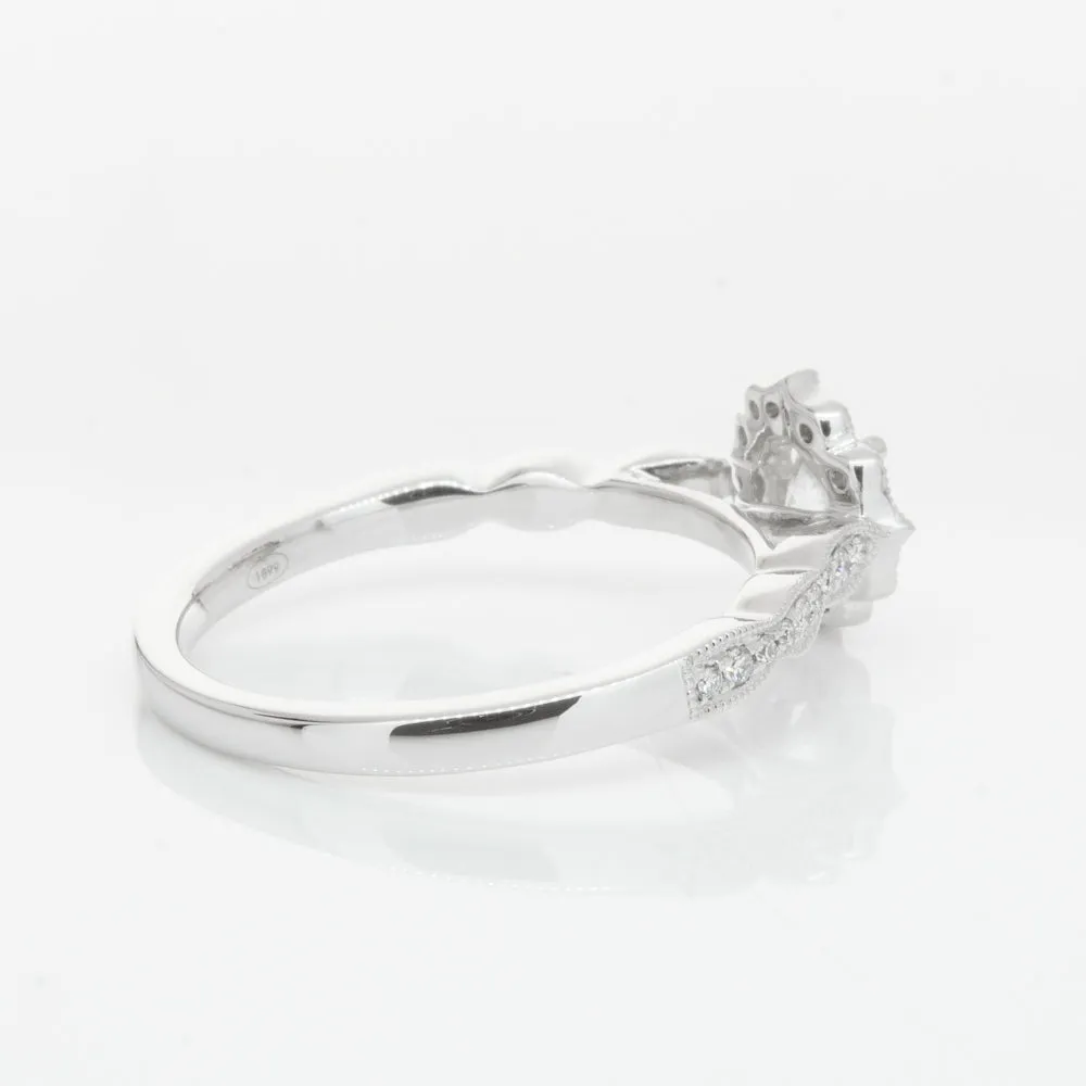 18ct White Gold .40ct Diamond Paramount Ring