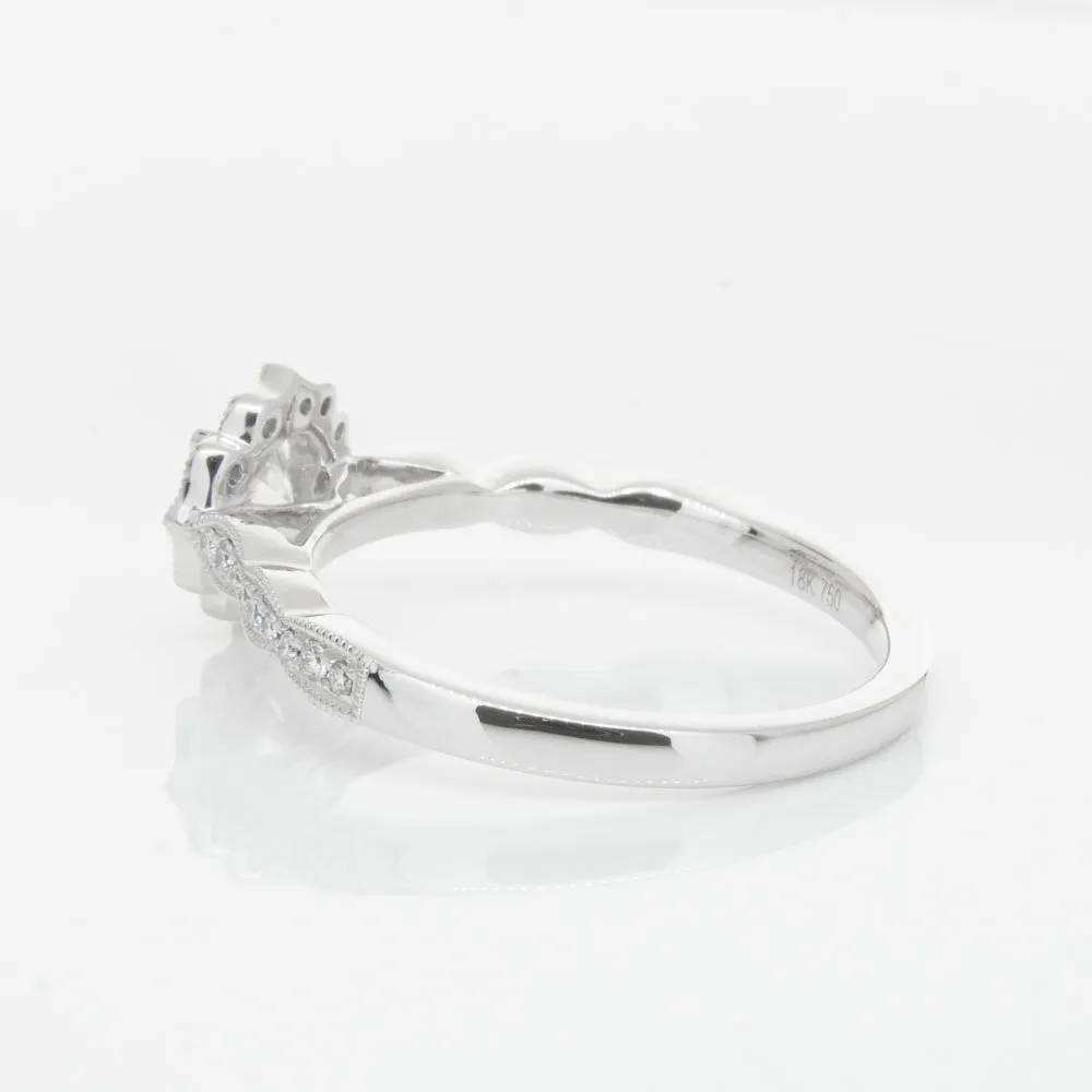 18ct White Gold .40ct Diamond Paramount Ring