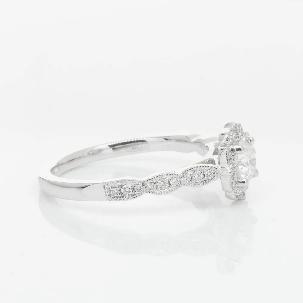 18ct White Gold .40ct Diamond Paramount Ring