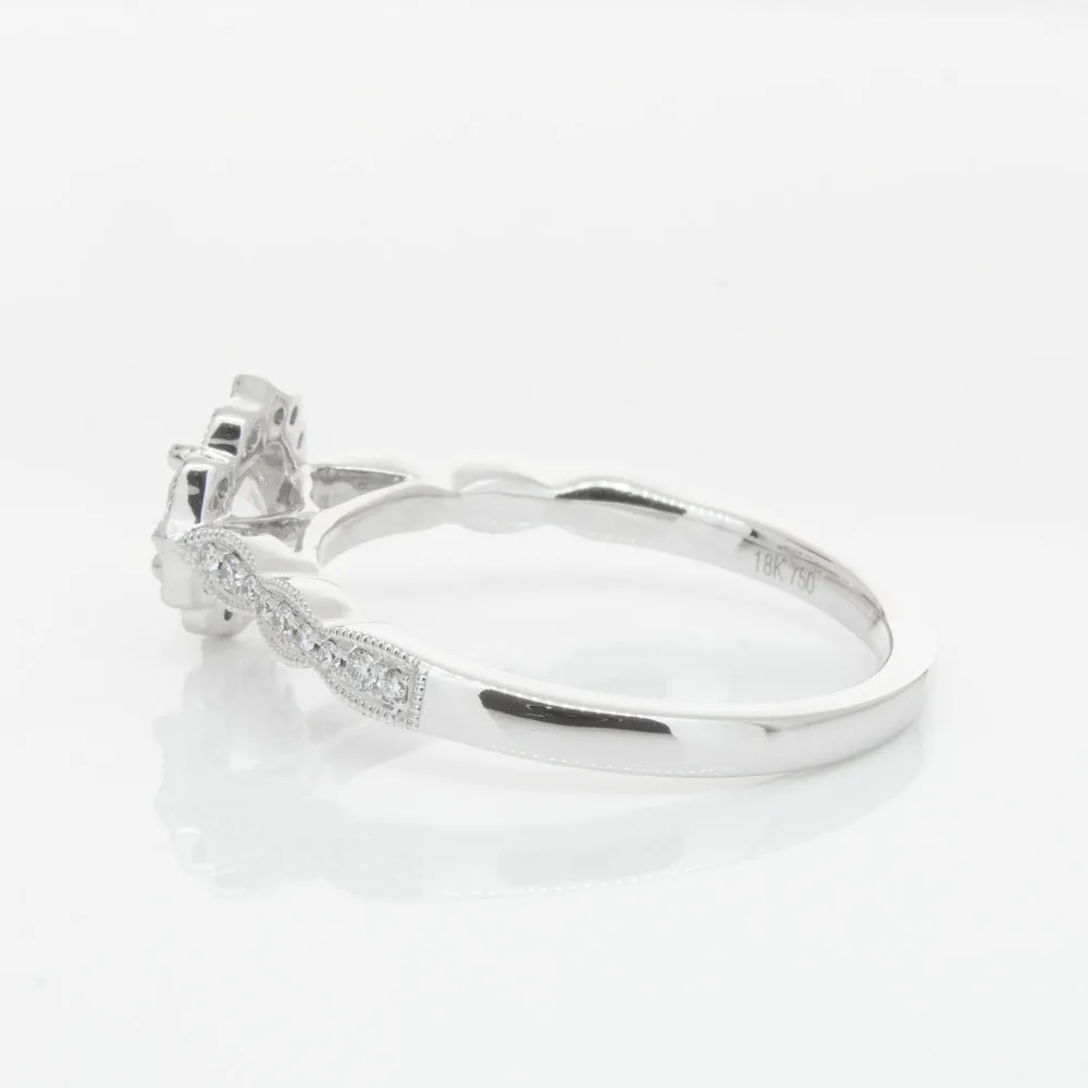 18ct White Gold .40ct Diamond Paramount Ring