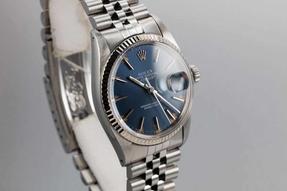 1979 Rolex DateJust 16014 Blue Dial with Box and Papers