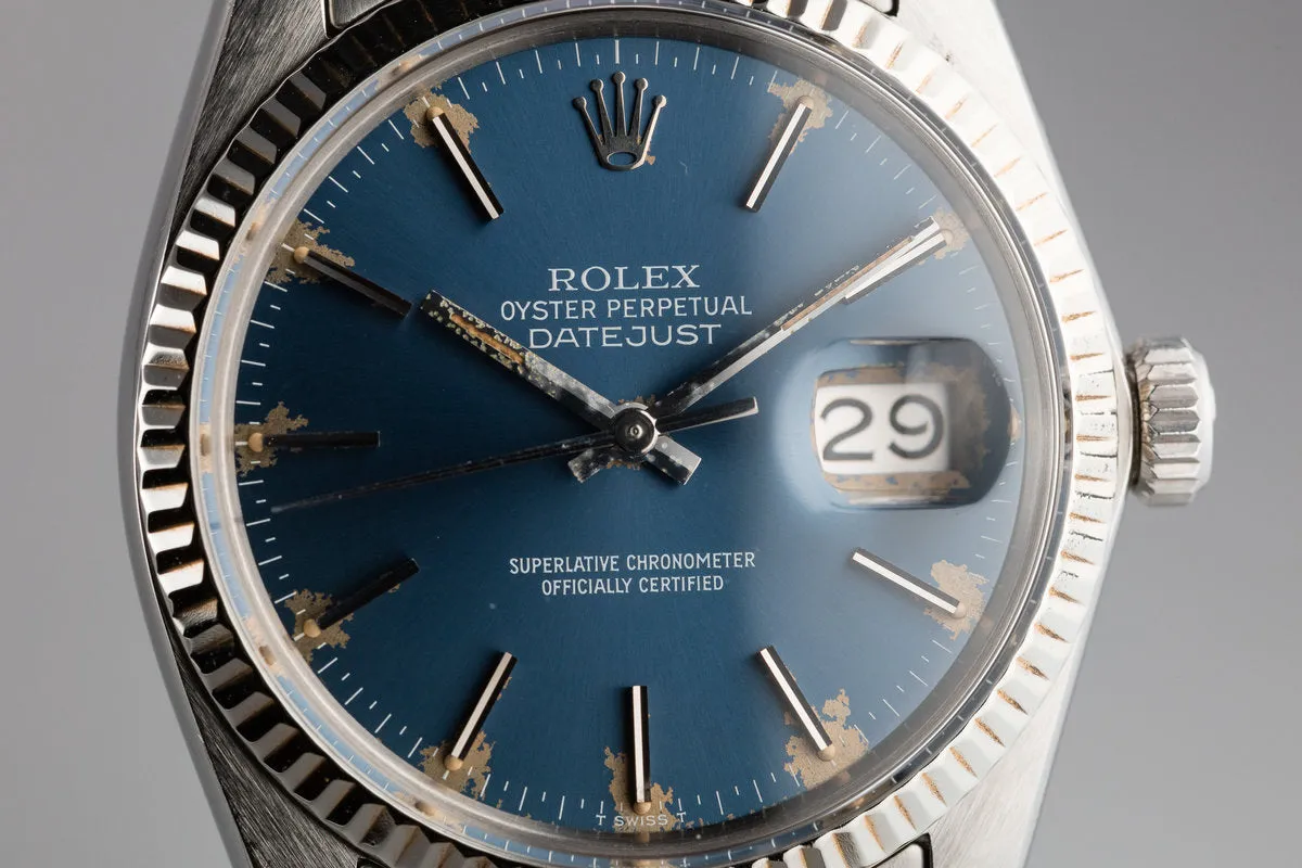 1979 Rolex DateJust 16014 Blue Dial with Box and Papers