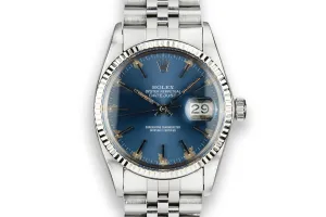 1979 Rolex DateJust 16014 Blue Dial with Box and Papers