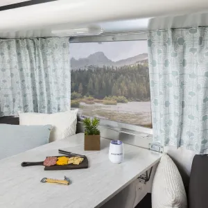 Airstream Printed Custom Curtains for International Serenity Travel Trailers