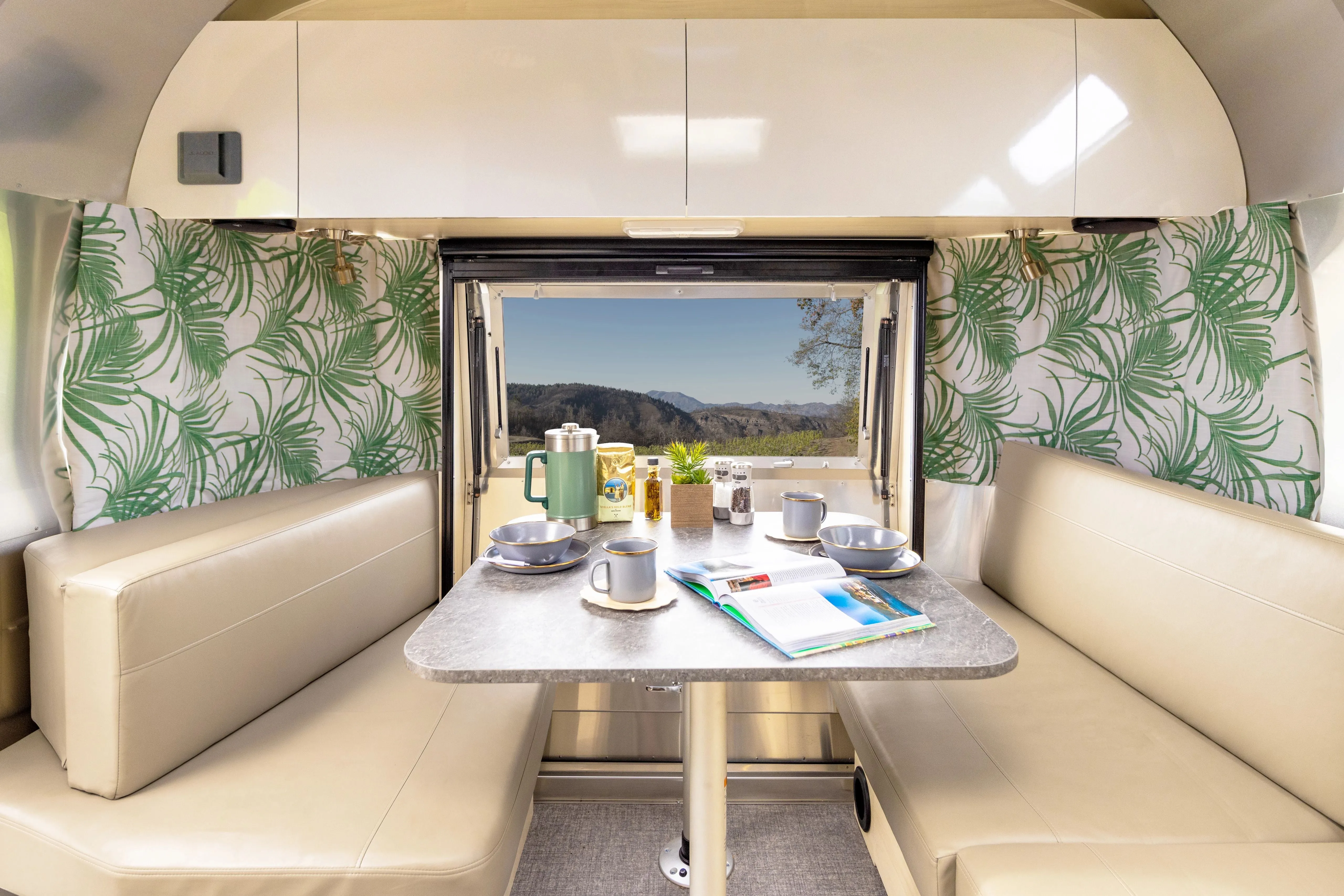 Airstream Printed Custom Curtains for International Serenity Travel Trailers