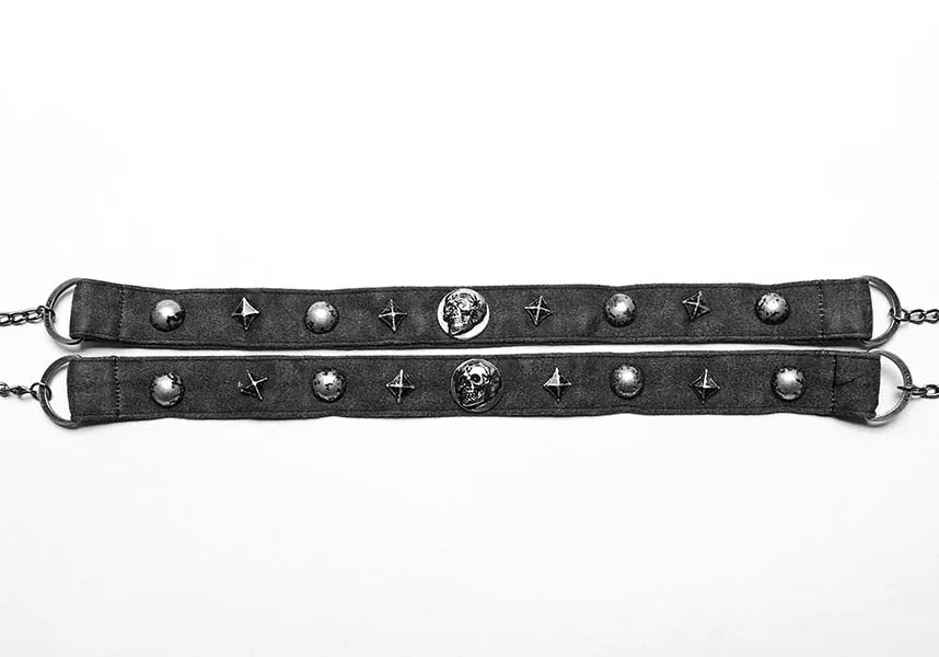 Amaris [Grey] | STUDDED CHOKER