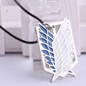 Anime Attack on Titan Pendant Necklace Cosplay Necklace Women Leather Necklaces & Pendants For Women Men Fashion Jewelry