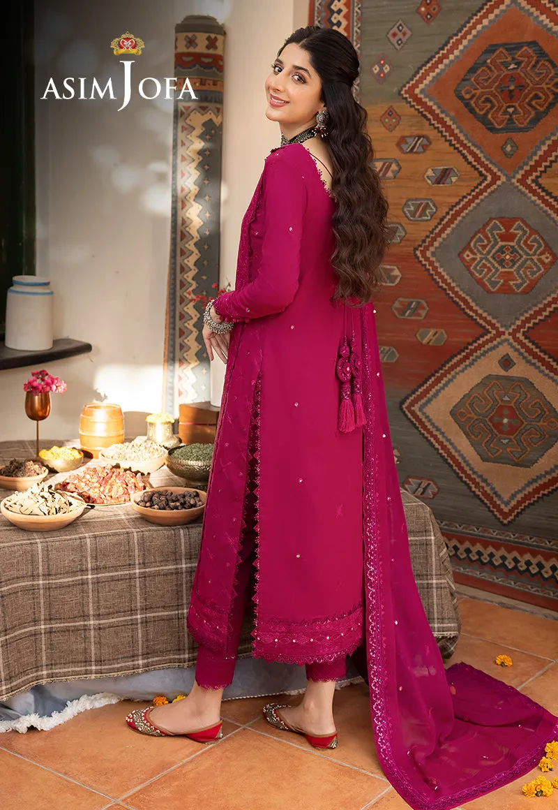 Asim Jofa Shadow Work Lawn Silk Collection – AJSW-08