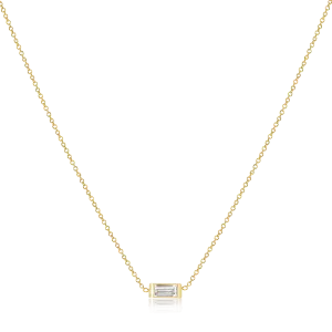 Baguette Diamond Necklace