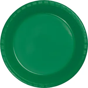 Bulk Emerald Green 6.75 inch Plastic Dessert Plates (240 per Case)