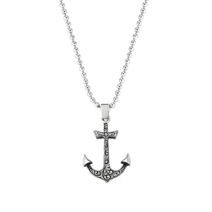 Classic Anchor Necklace With Chain