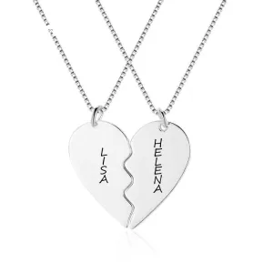 Couple Hearts Pendant, Stainless Steel pendant for Women