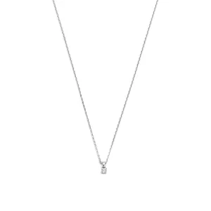 De la Paix Céline 14 karat white gold necklace with diamond 0.05 carat