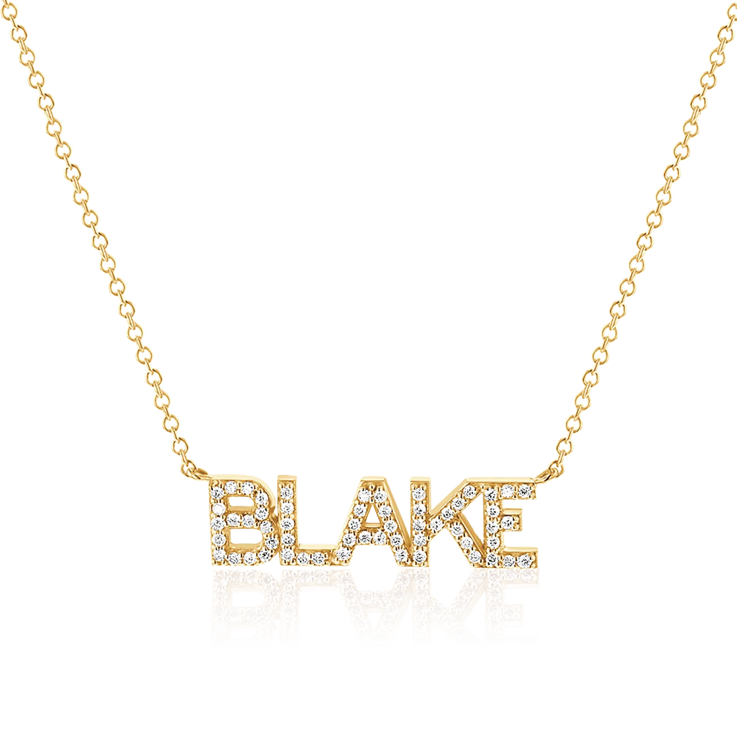 Diamond Custom Name Necklace