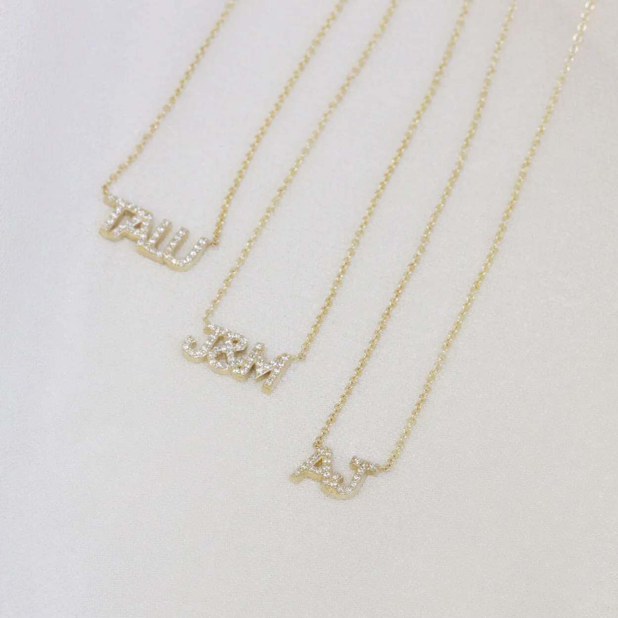 Diamond Custom Name Necklace