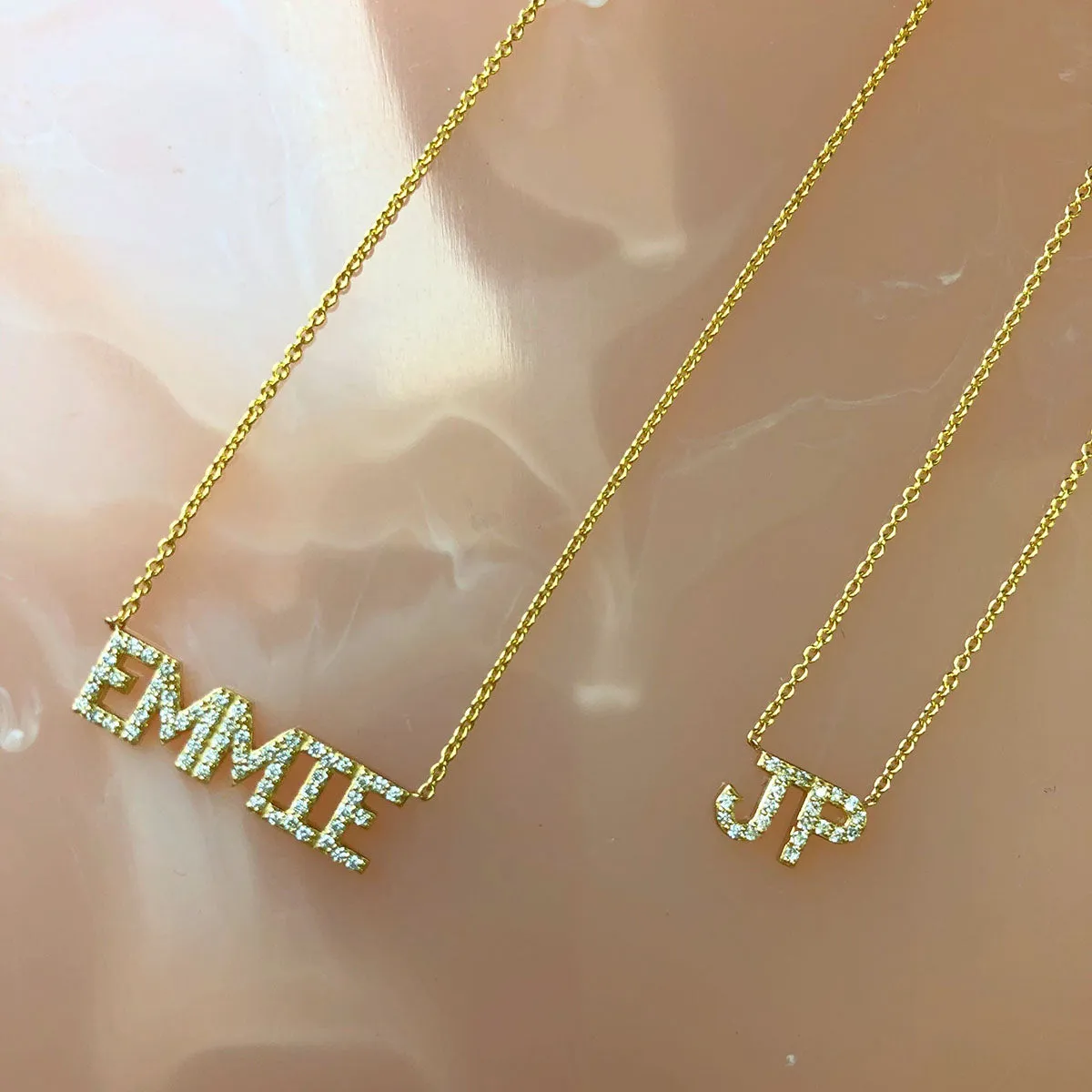 Diamond Custom Name Necklace