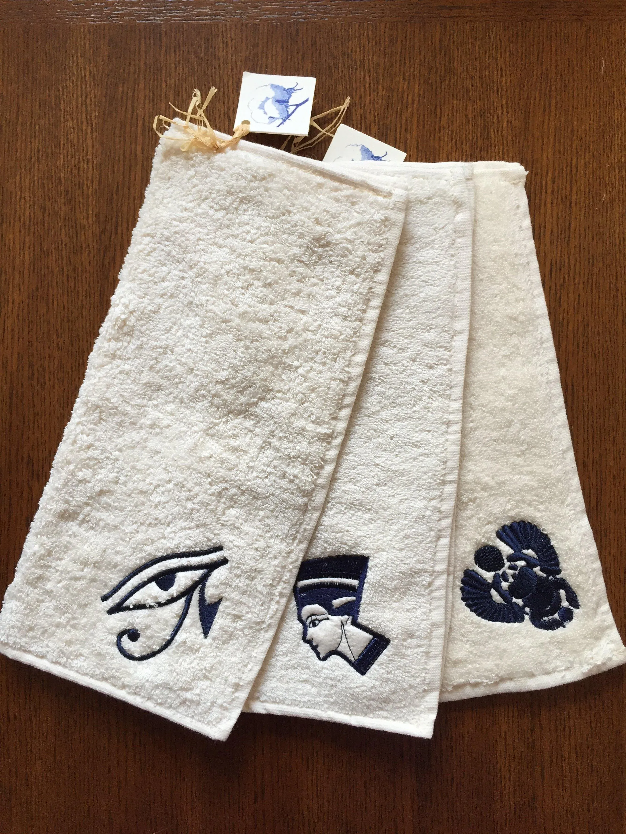 Egyptian Cotton Hand Towel - Eye of Horus