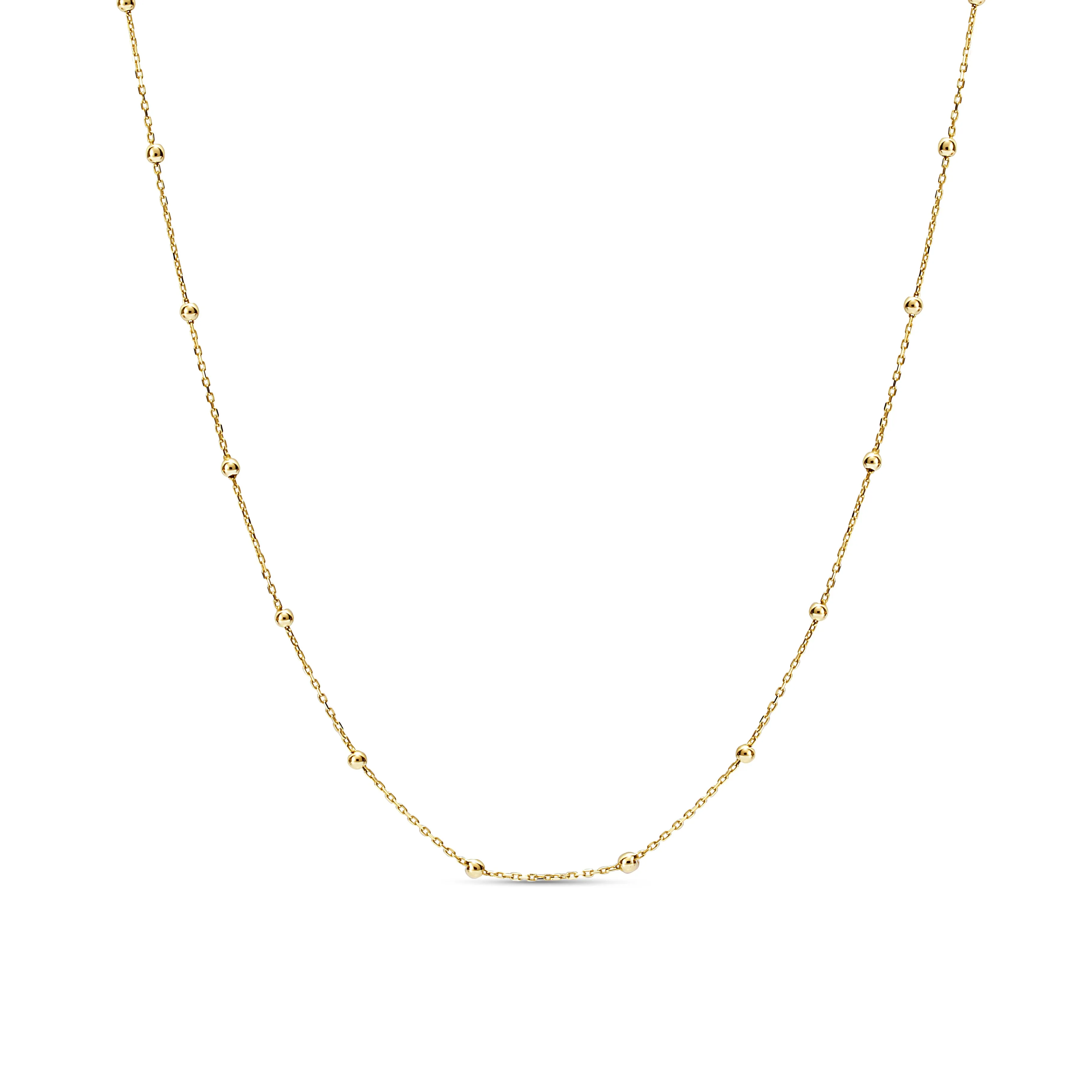 Essential Ball Necklace - 14 karat gold ball chain necklace