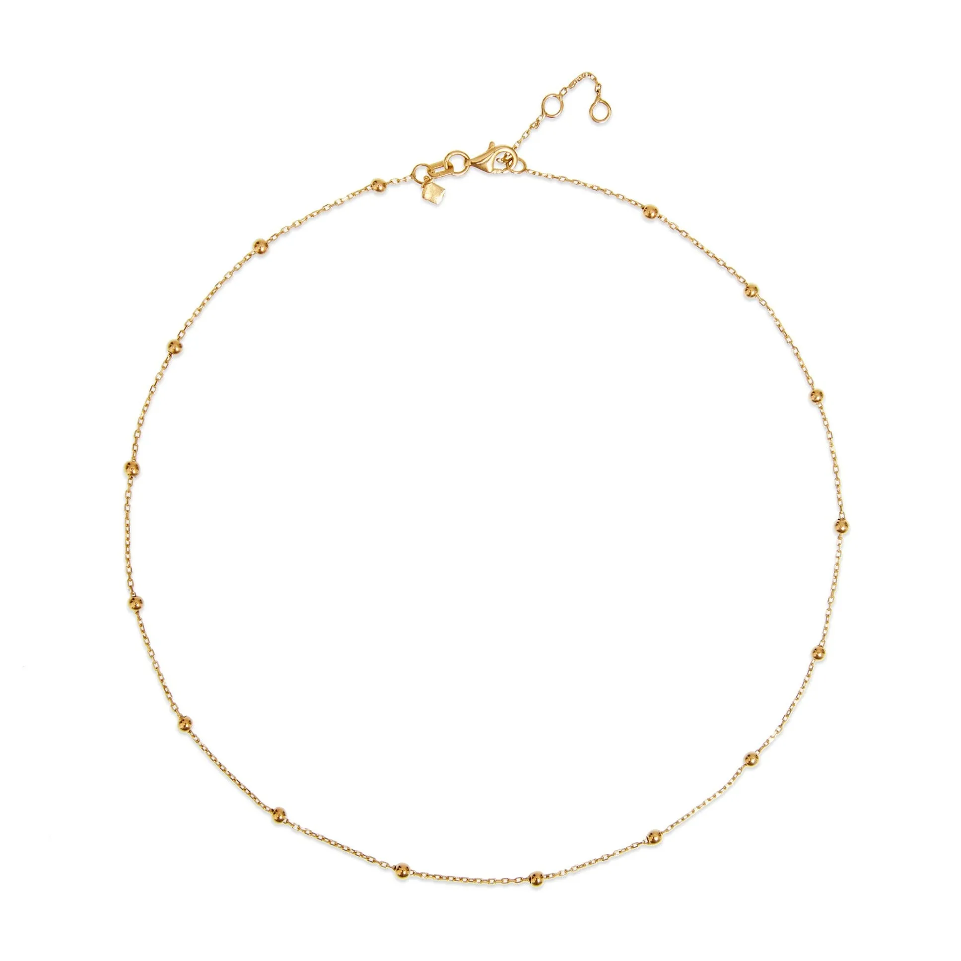 Essential Ball Necklace - 14 karat gold ball chain necklace