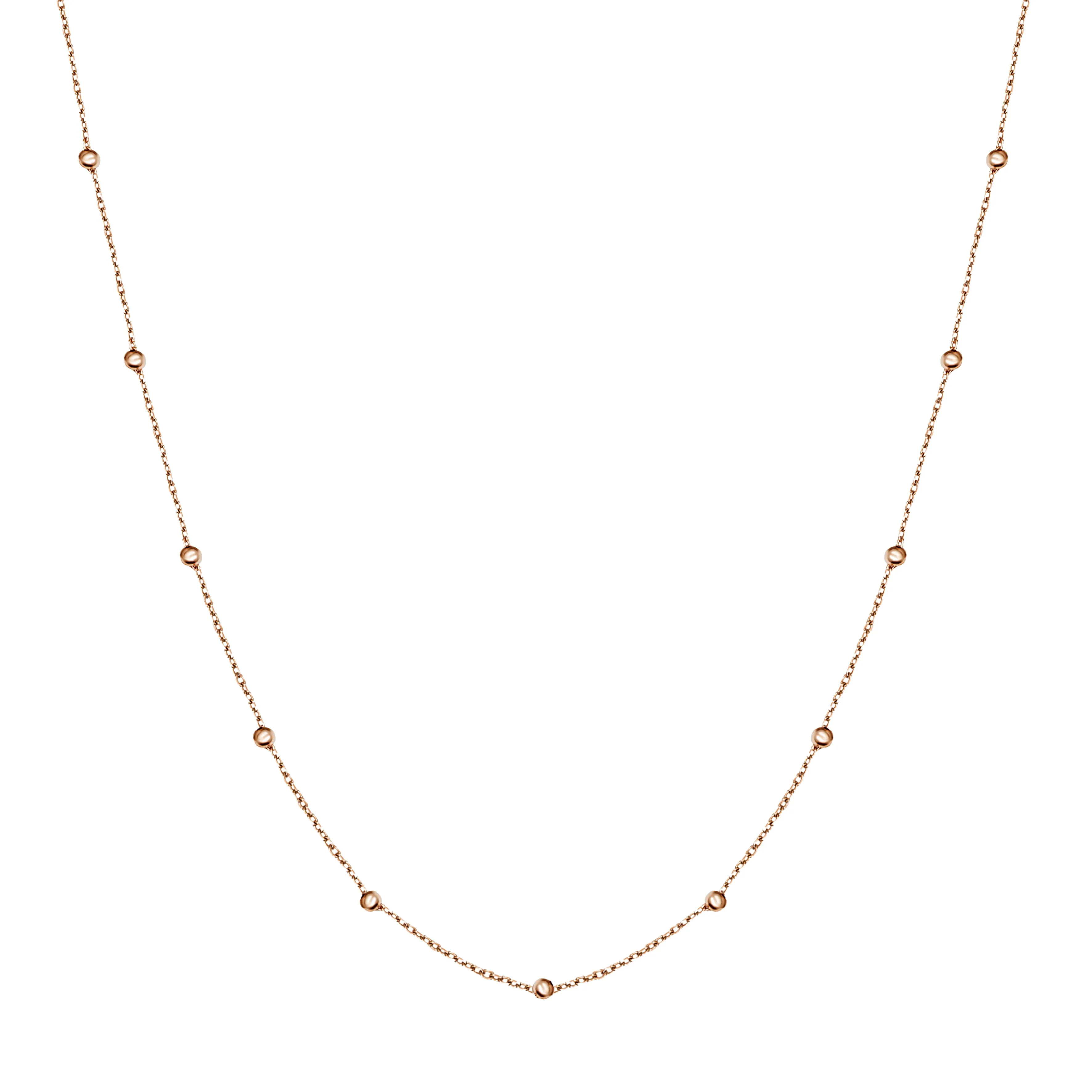 Essential Ball Necklace - 14 karat gold ball chain necklace