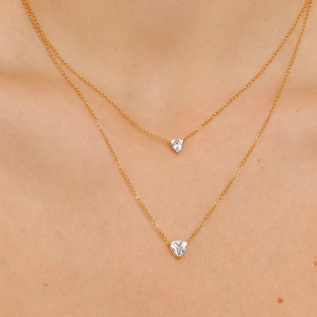 Ethereal 1ct Trillion Necklace