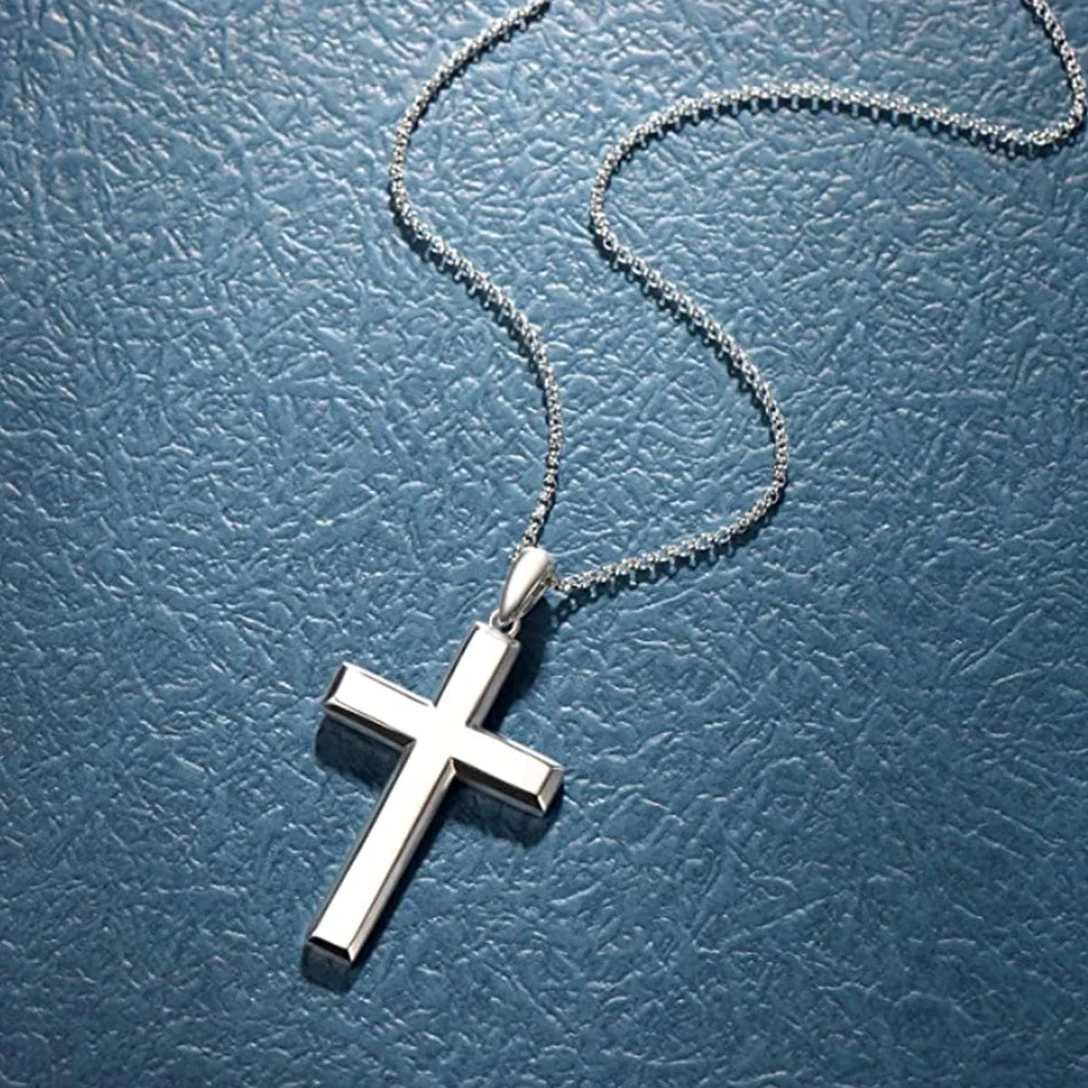 FANCIME Cross Sterling Silver Necklace