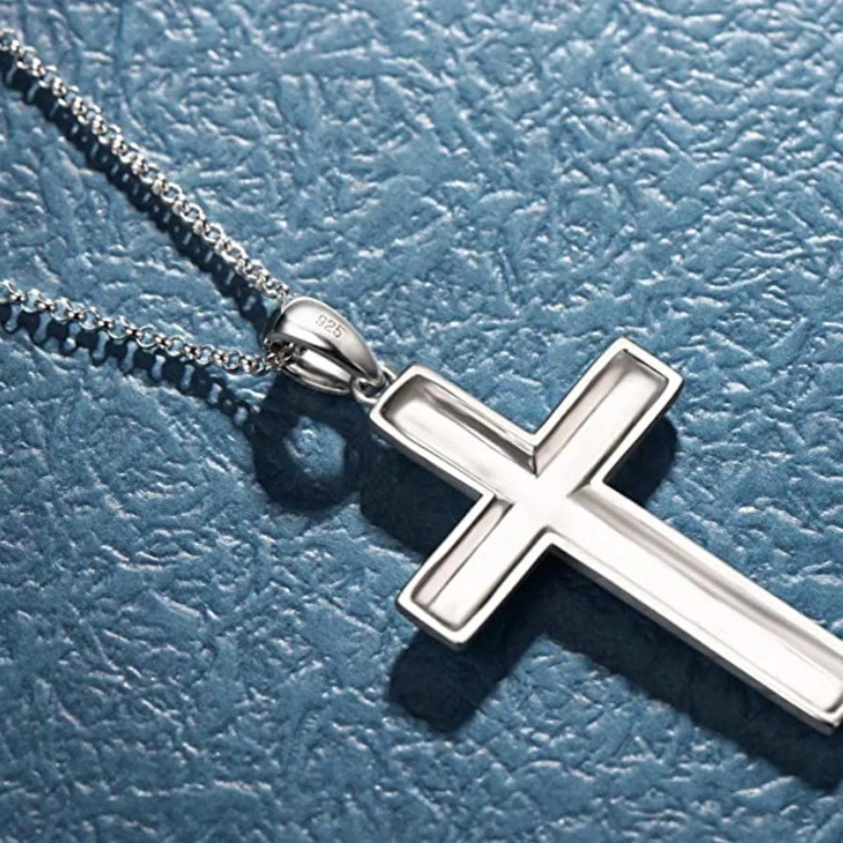 FANCIME Cross Sterling Silver Necklace