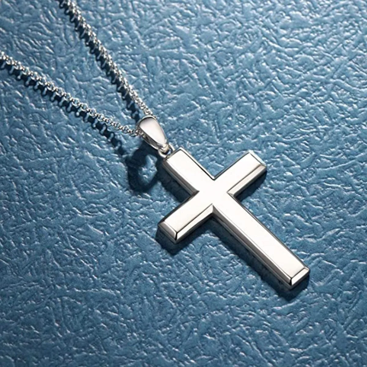 FANCIME Cross Sterling Silver Necklace