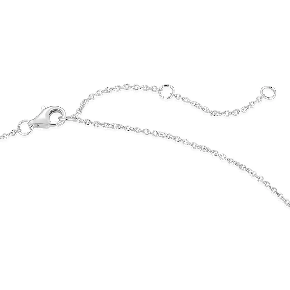 FANCIME Diamond Cut Cross Mens Sterling Silver Necklace