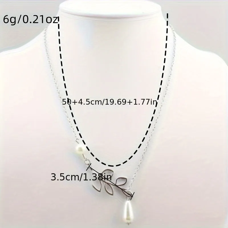 Faux Pearl Pendant Choker Necklace for Women  Elegant Design