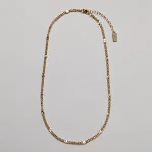 Fingerprint Chain, 18K Goldplated,  40 / 45 cm   5 cm extender