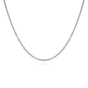 Gabriel & Co. 22" Rolo Link Chain Necklace in Sterling Silver