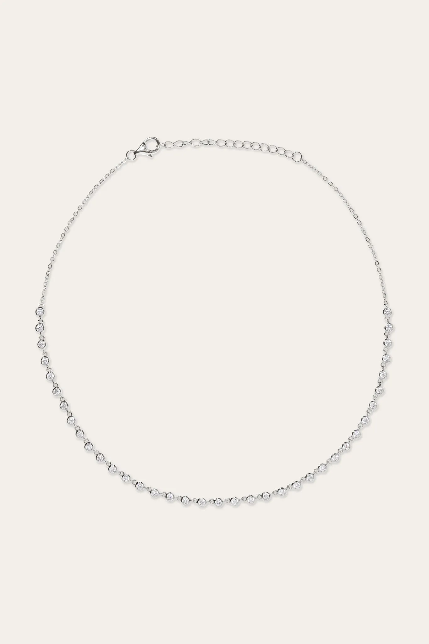 Gigi Silver Choker Necklace