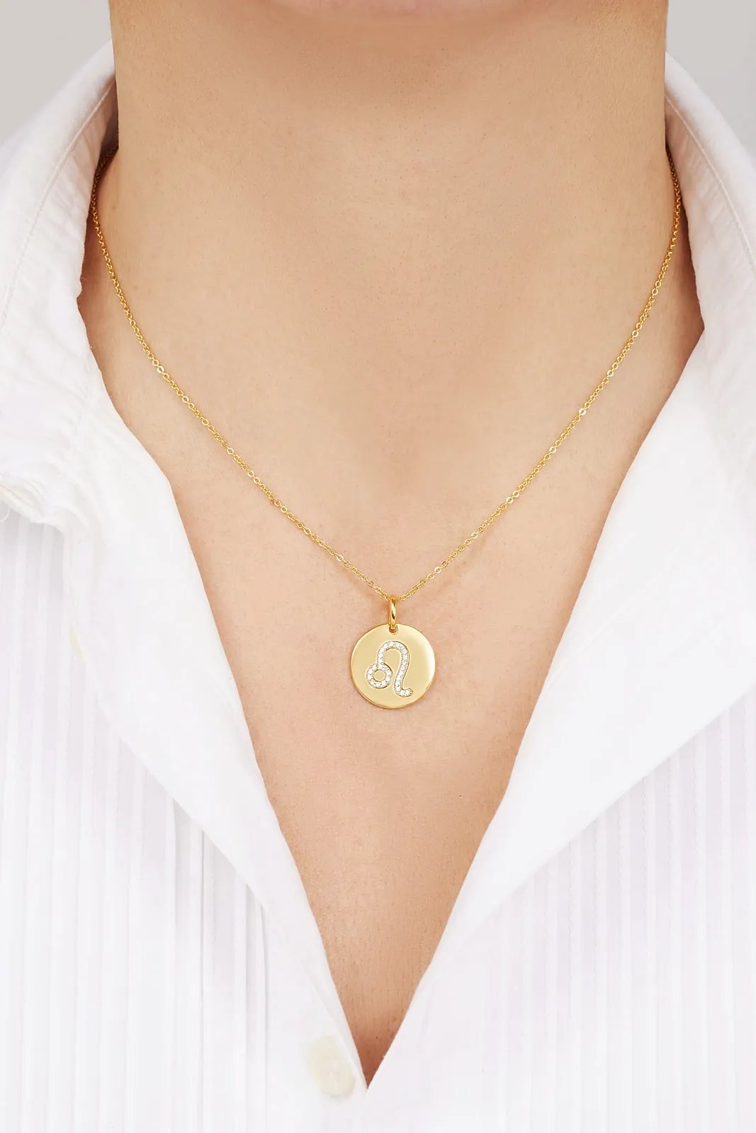 Leo gold vermeil necklace