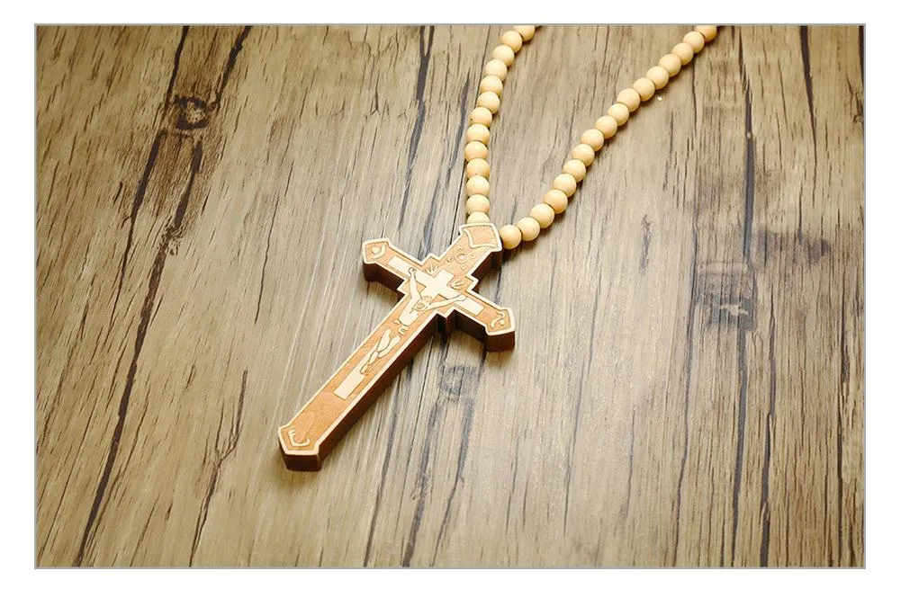 Long Wooded Beads Jesus Prayer Beads