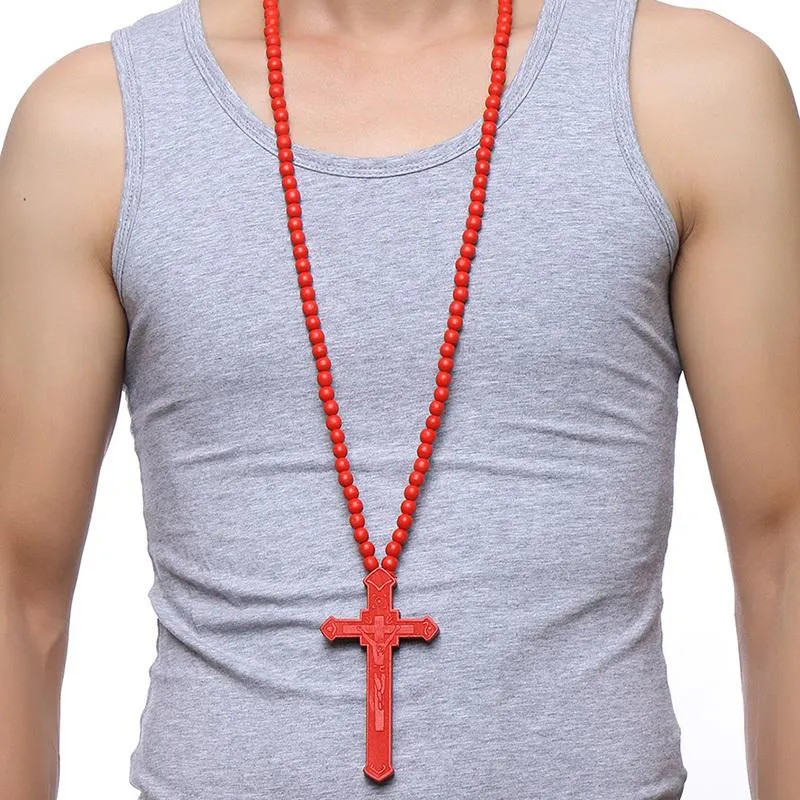 Long Wooded Beads Jesus Prayer Beads