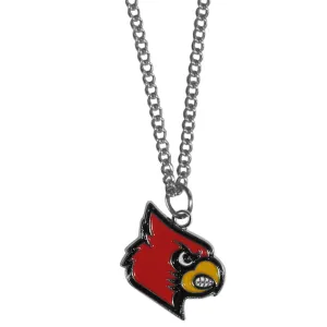 Louisville Cardinals Chain Necklace with Small Charm