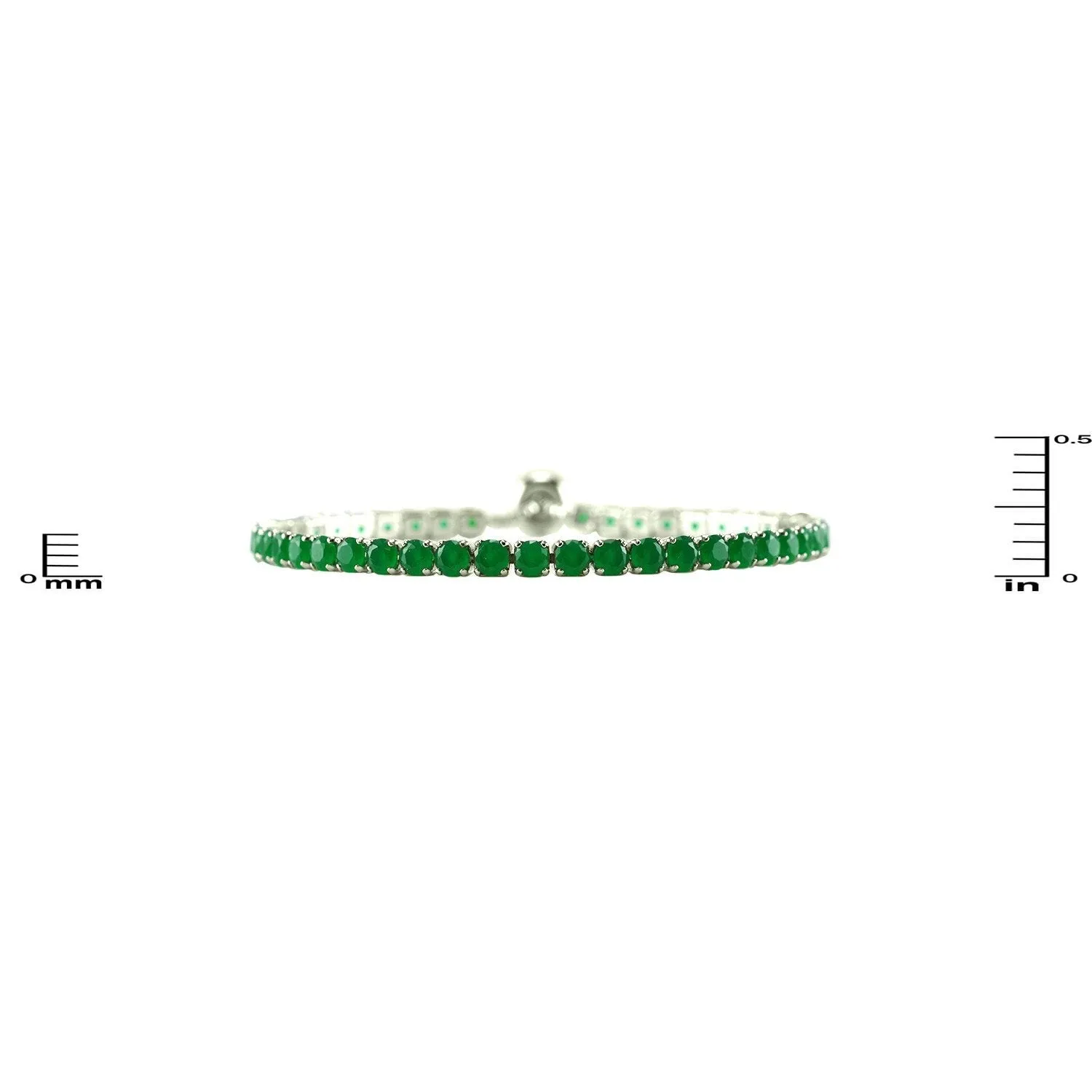 Merribeth Emerald CZ Slider Bracelet