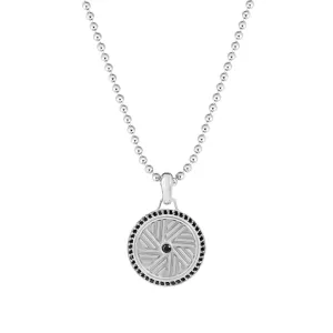 Optimized Silver Millstone Pendant