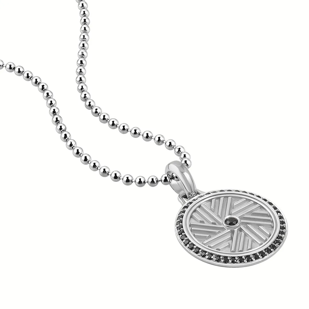 Optimized Silver Millstone Pendant
