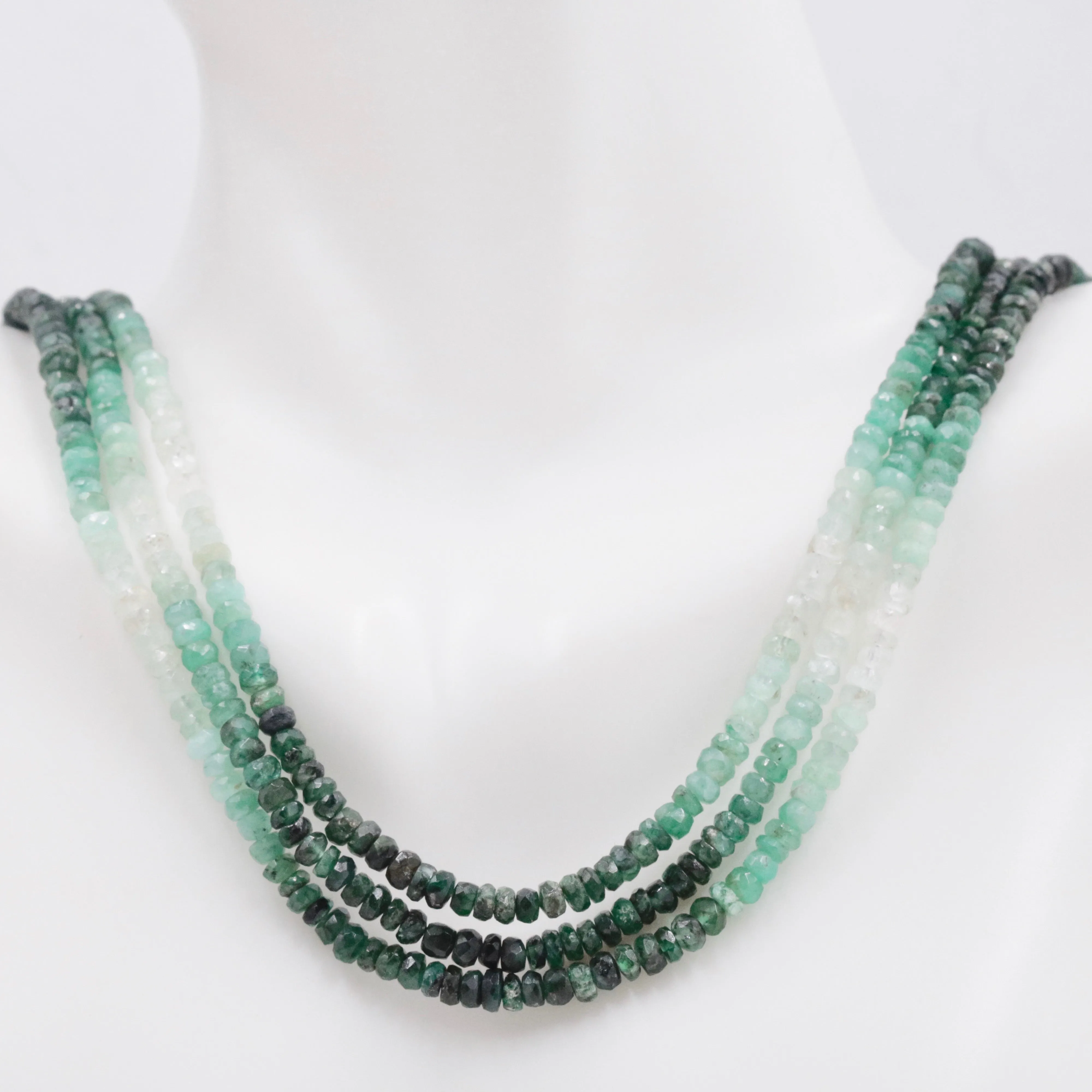 Natural Emerald Necklace Green Emerald Necklace Emerald Beads Green Gemstone beads Emerald stone beads emerald gemstone beads 2-3mm SKU: 108735