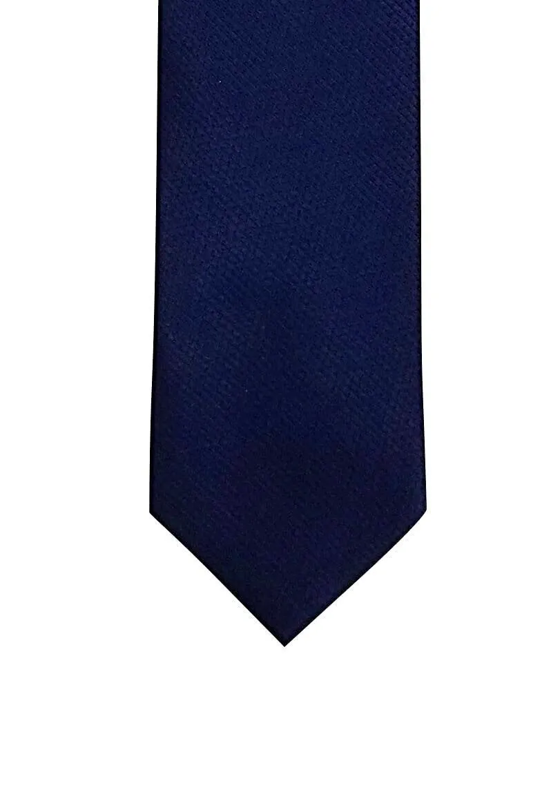 Navy Blue Patterned Tie