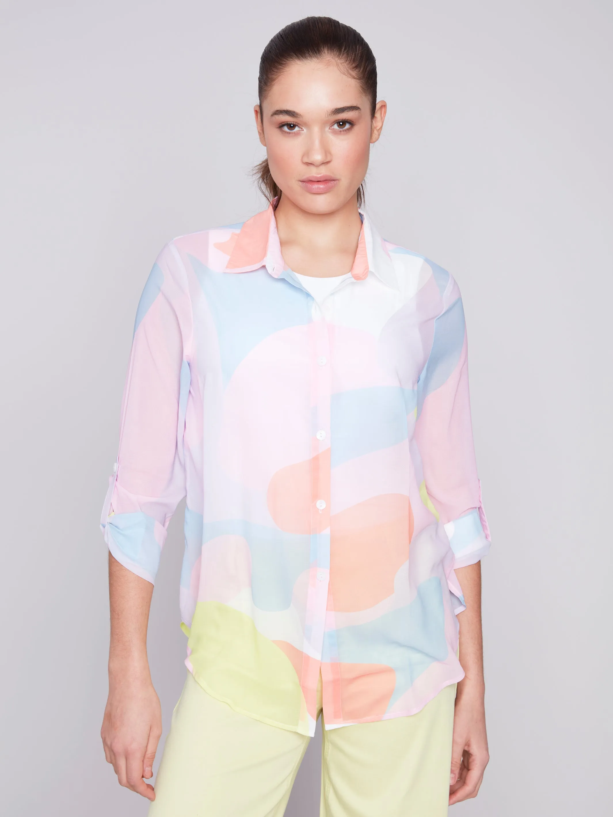 Printed Chiffon Blouse